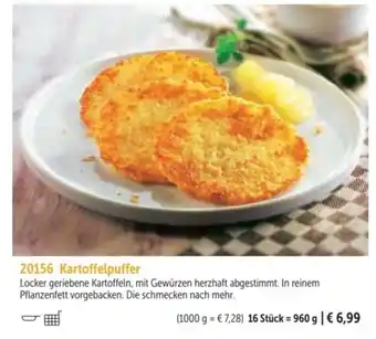 Bofrost 20156 Kartoffelpuffer Angebot