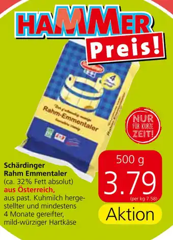 Eurospar Schärdinger Rahm Emmentaler 500g Angebot