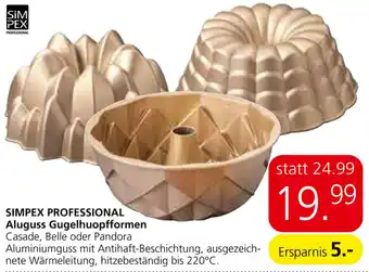 Eurospar Simplex Professional Aluguss Gugelhuopfformen Angebot