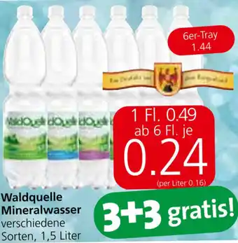 Eurospar Waldquelle Mineralwasser 1,5L Angebot