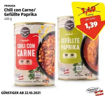Hofer Chili Con Carne/ Gefüllte Paprika 400g Angebot