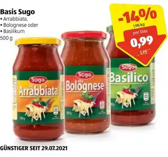 Hofer Basis Sugo 500g Angebot