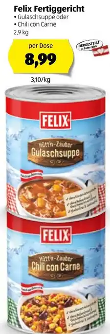 Hofer Felix Fertiggerichte Angebot