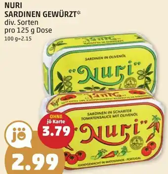 PENNY NURI SARDINEN GEWÜRZT Angebot