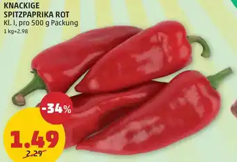 PENNY KNACKIGE SPITZPAPRIKA ROT Angebot