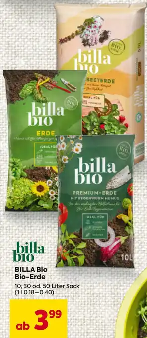 Billa BILLA BIO Bio-Erde Angebot