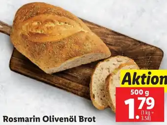 Lidl Rosmarin Olivenöl Brot Angebot