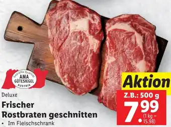 Lidl Frischer Rostbraten geschnitten Angebot