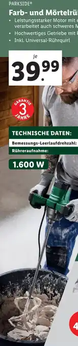 Lidl Farb- und Mörtelrührer Angebot