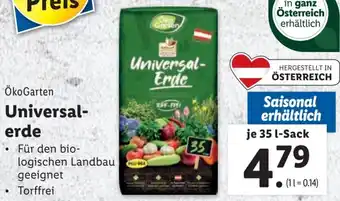 Lidl Universal- erde Angebot