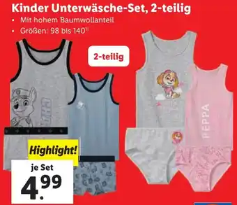 Lidl Kinder Unterwäsche-Set Angebot