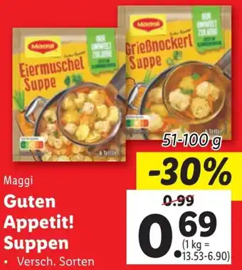 Lidl Maggi Guten Appetit! Suppen Angebot