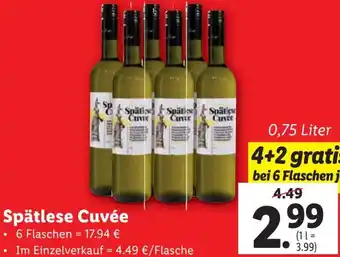 Lidl Spätlese Cuvée Angebot