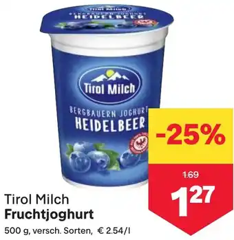 MPreis Tirol Milch Fruchtjoghurt Angebot