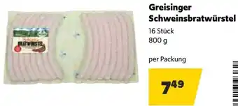 Eurogast Grissemann Greisinger Schweinsbratwürstel Angebot