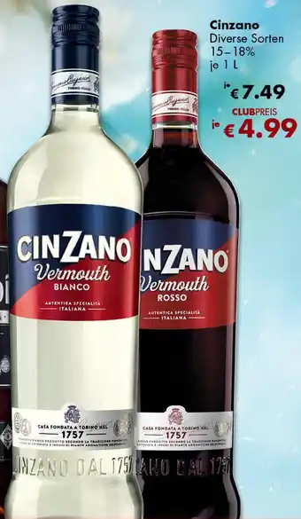 Travel FREE Cinzano Angebot