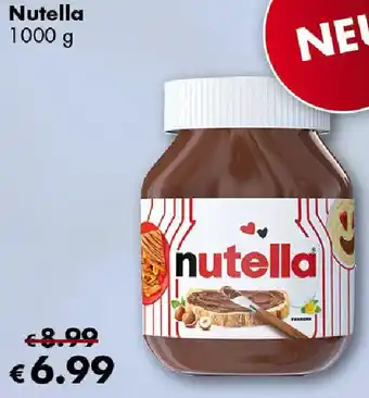 Travel FREE Nutella 1000 g Angebot