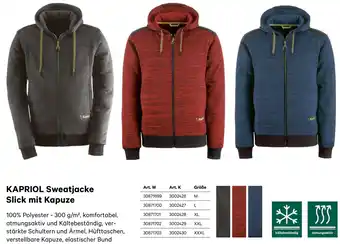 BayWa KAPRIOL Sweatjacke Slick mit Kapuze Angebot