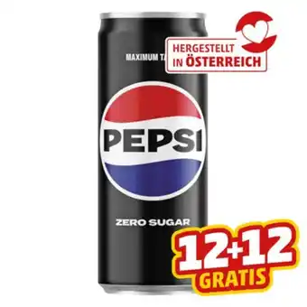 PENNY Pepsi Cola od. Zero Penny 0.33 Liter 1 Dose Angebot