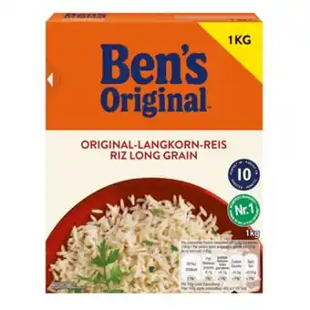 PENNY Ben's Original Langkorn-Reis versch. Sorten Penny 1 Kilogramm 1 Packung Angebot