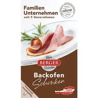 MPreis Berger Schinken verschiedene Sorten MPREIS 100 Gramm 1 Packung Angebot