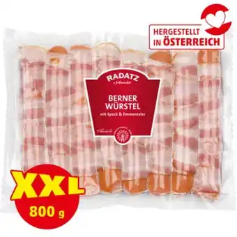 PENNY Radatz Berner Würstel Penny 800 Gramm 1 Packung Angebot