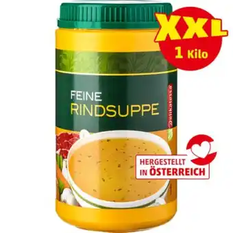PENNY DELIKATESSA Feine Rindsuppe Penny 1 Kilogramm 1 Dose Angebot