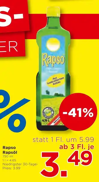 Unimarkt Rapso Rapsöl 750ml Angebot