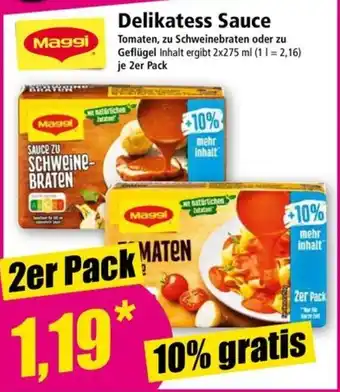 Norma Delikatess Sauce Angebot