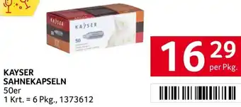 Transgourmet KAYSER SAHNEKAPSELN Angebot