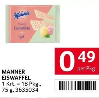 Transgourmet MANNER EISWAFFEL 75g Angebot