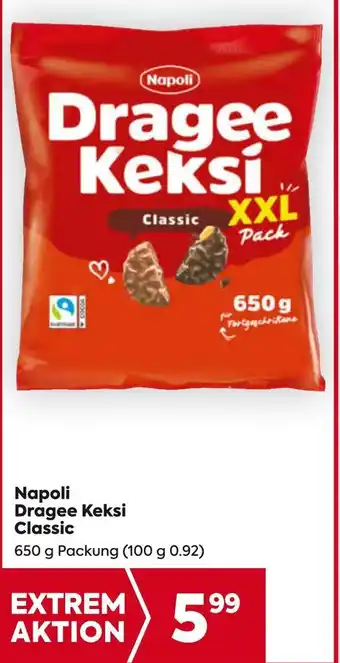 Billa Napoli Dragee Keksi Classic 650g Angebot