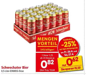 Interspar Schwechater Bier 0.5-Liter Angebot