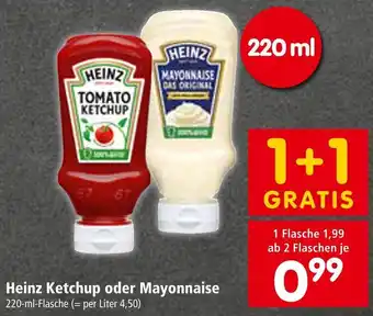 Interspar Heinz Ketchup oder Mayonnaise 220-ml Angebot