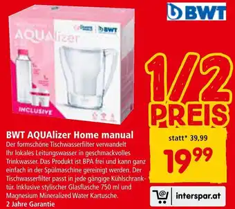 Interspar BWT AQUAlizer Home manual Angebot