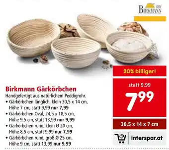 Interspar Birkmann Gärkörbchen Angebot