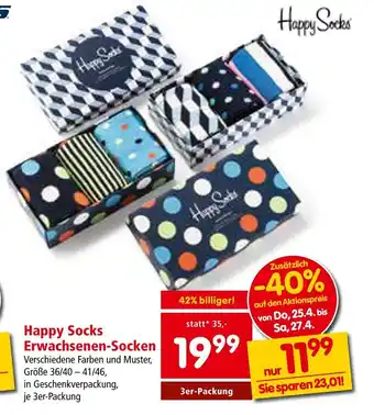 Interspar Happy Socks Erwachsenen-Socken Angebot