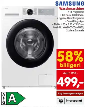 Interspar Waschmaschine Angebot