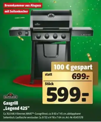 Hagebau Gasgrill Legend 425 Angebot