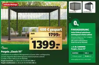 Hagebau Pergola Classic 111 Angebot
