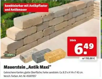 Hagebau Mauerstein Antik Maxi Angebot