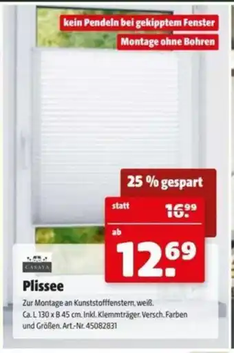 Hagebau Plissee Angebot