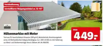 Hagebau Hülsenmarkise mit Motor Angebot