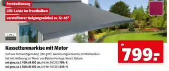 Hagebau Kassettenmarkise mit Motor Angebot