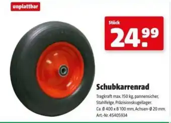 Hagebau Schubkarrenrad Angebot