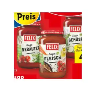 Lidl Felix Sugo verschiedene Sorten Lidl 580 Gramm 1 Glas Angebot