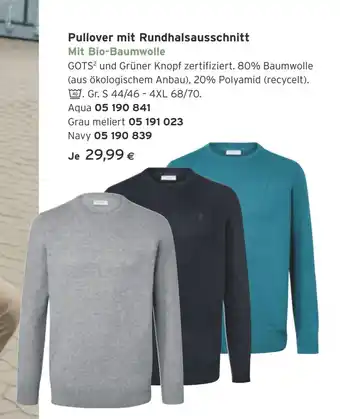 Tchibo Eduscho Pullover mit Rundhalsausschnitt Angebot