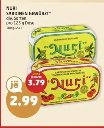 PENNY NURI SARDINEN GEWÜRZT Angebot