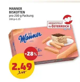 PENNY MANNER BISKOTTEN 200 g Angebot