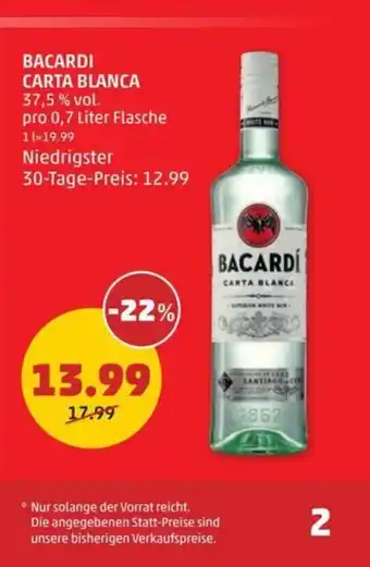 PENNY BACARDI CARTA BLANCA Angebot